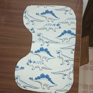 Hand Crafted Dinosaur Print Burp Rag